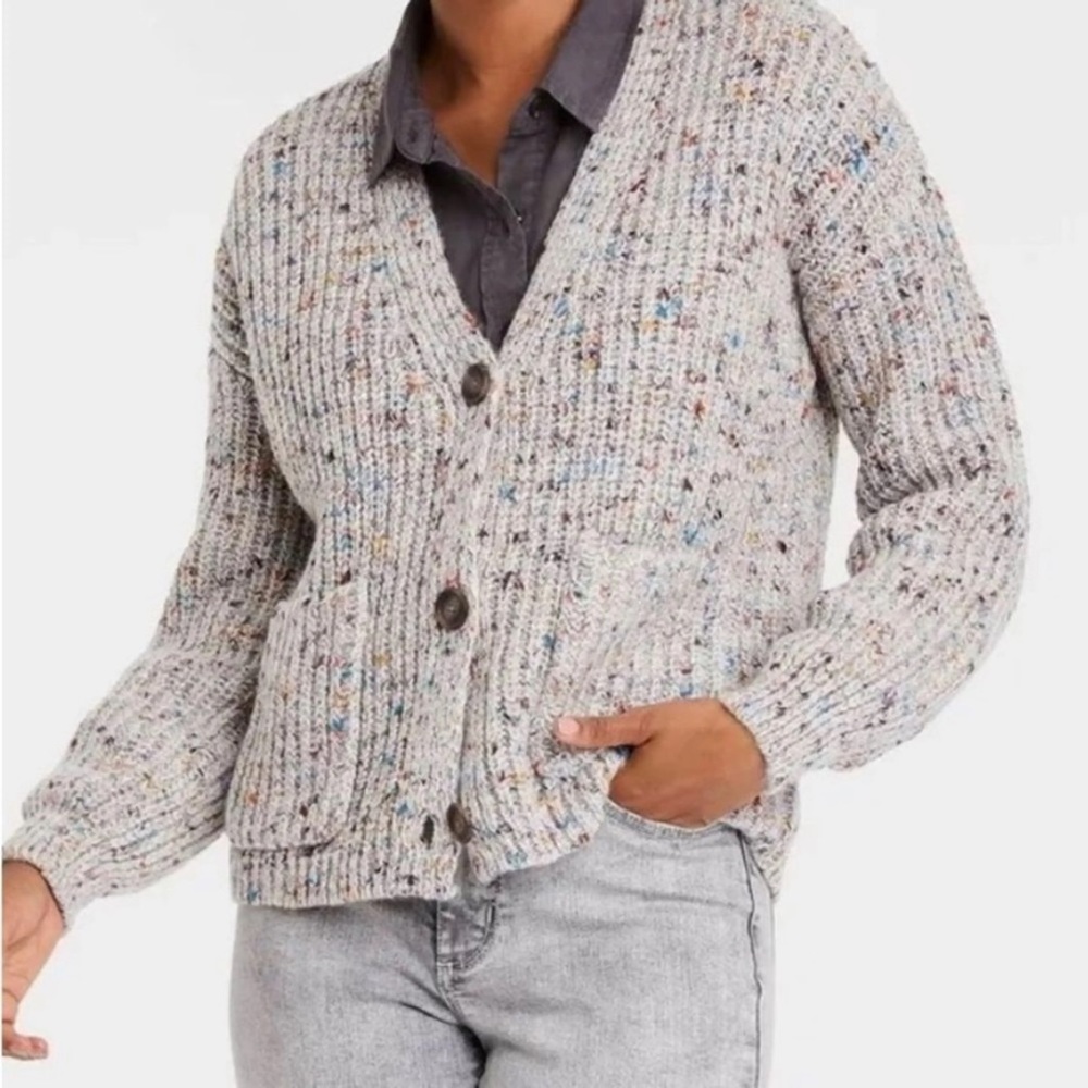 Chunky knit cardigan